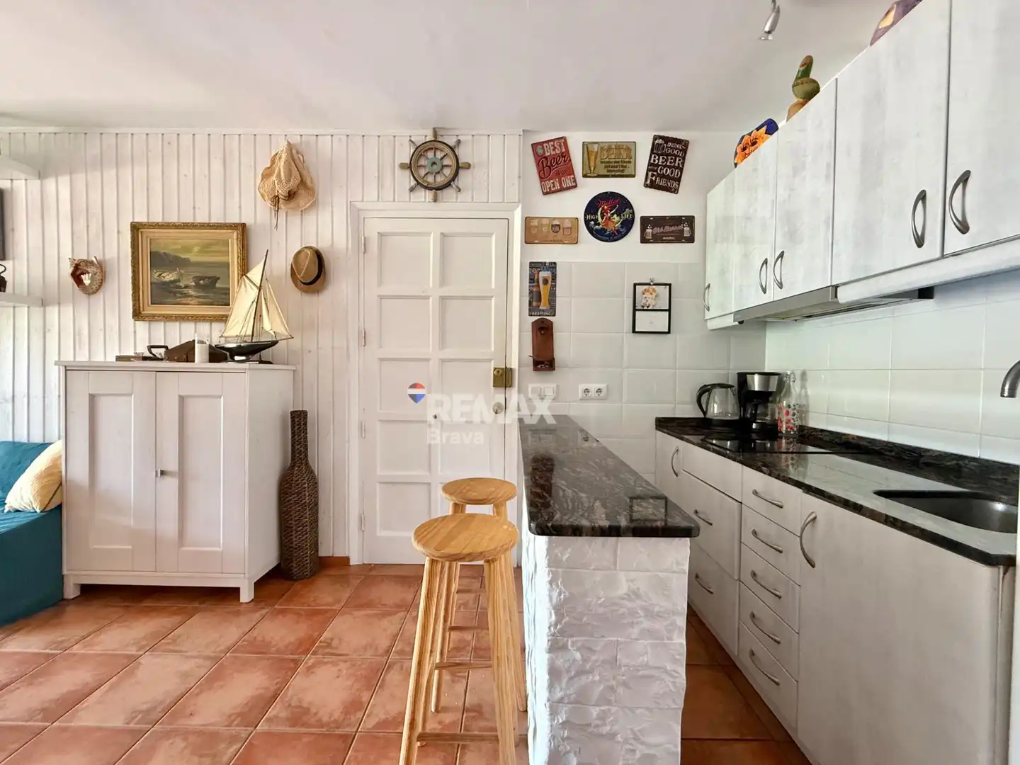 Cuina de Apartament en venda en Tossa de Mar amb Jardí privat, Balcó i Piscina comunitària