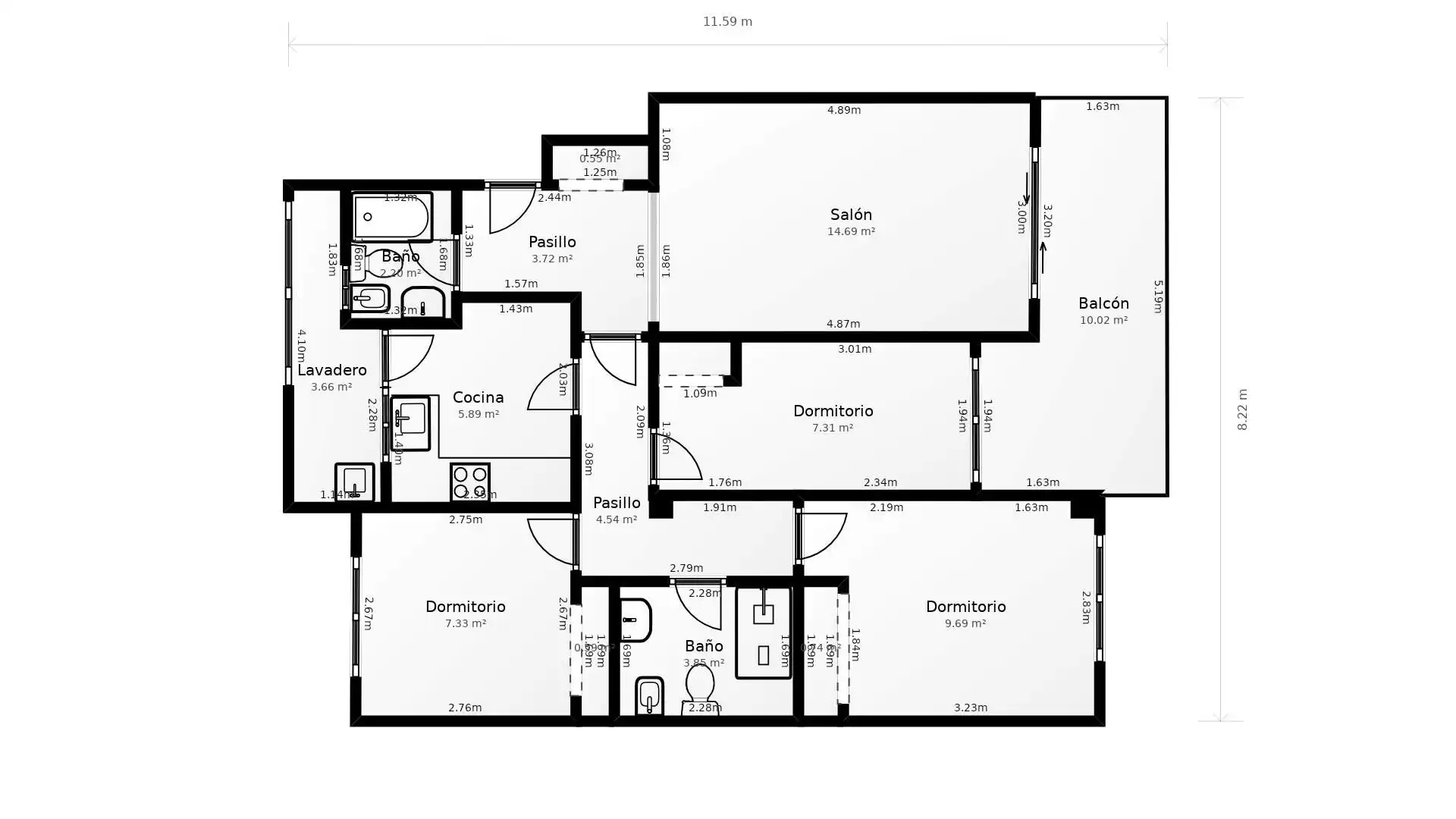 Apartamento en venta en Gandia con Aire acondicionado, Terraza y Balcón