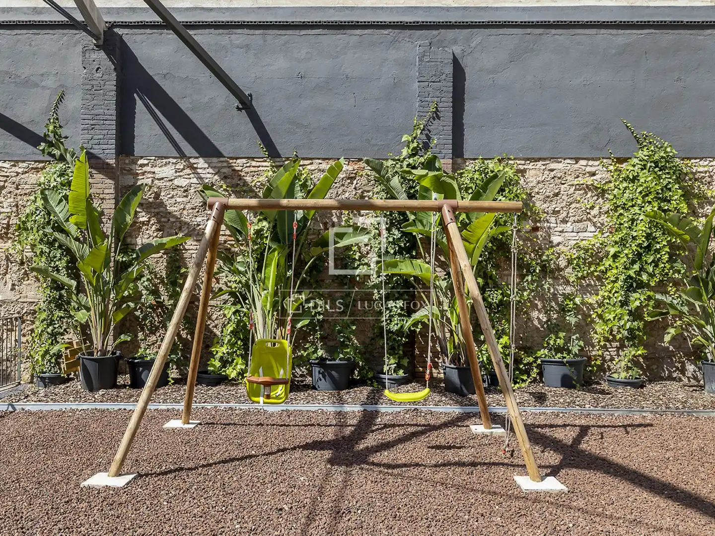 Jardín de Piso de alquiler en Barcelona con Aire acondicionado, Parquet y Terraza