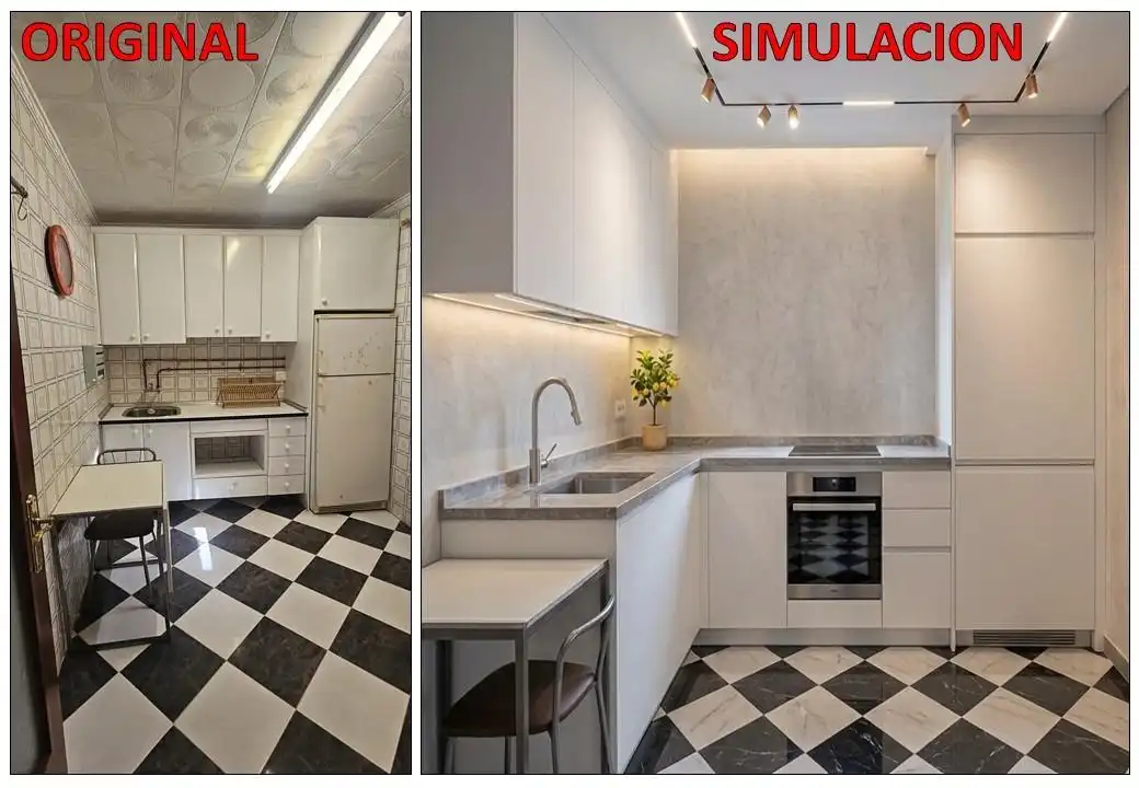 Cocina de Casa adosada en venta en Torrevieja con Jardín privado, Trastero y Amueblado