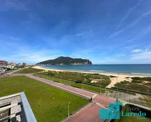 Exterior view of Duplex for sale in Laredo  with Parquet flooring, Terrace and Furnished