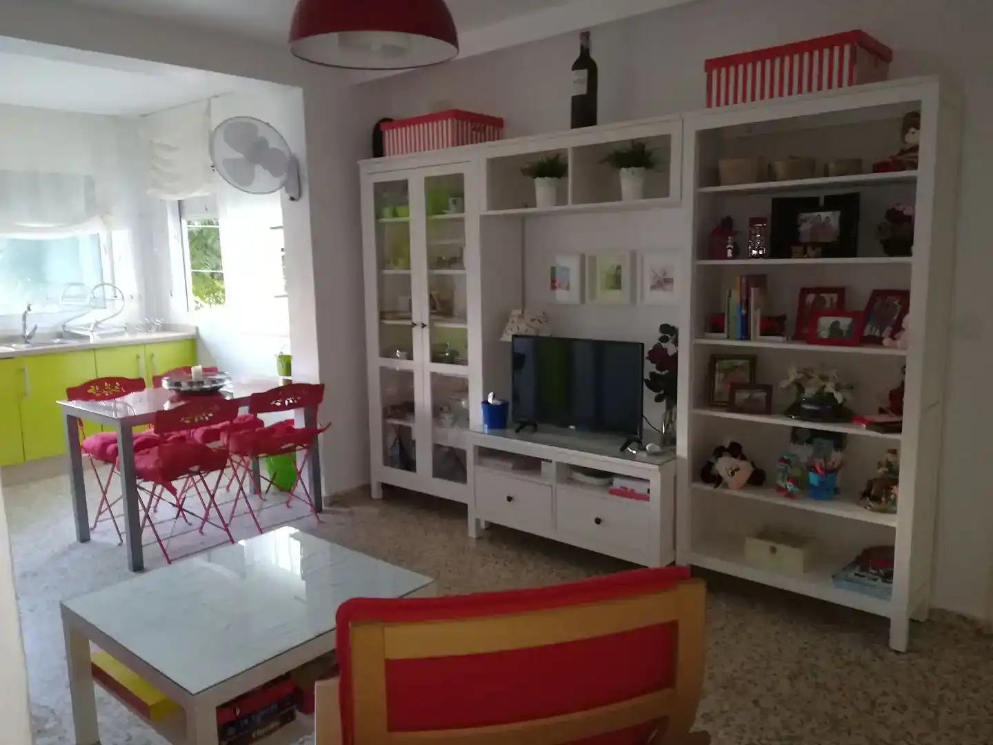 Wohnzimmer von Wohnung zur Miete in Mazagón mit Möbliert
