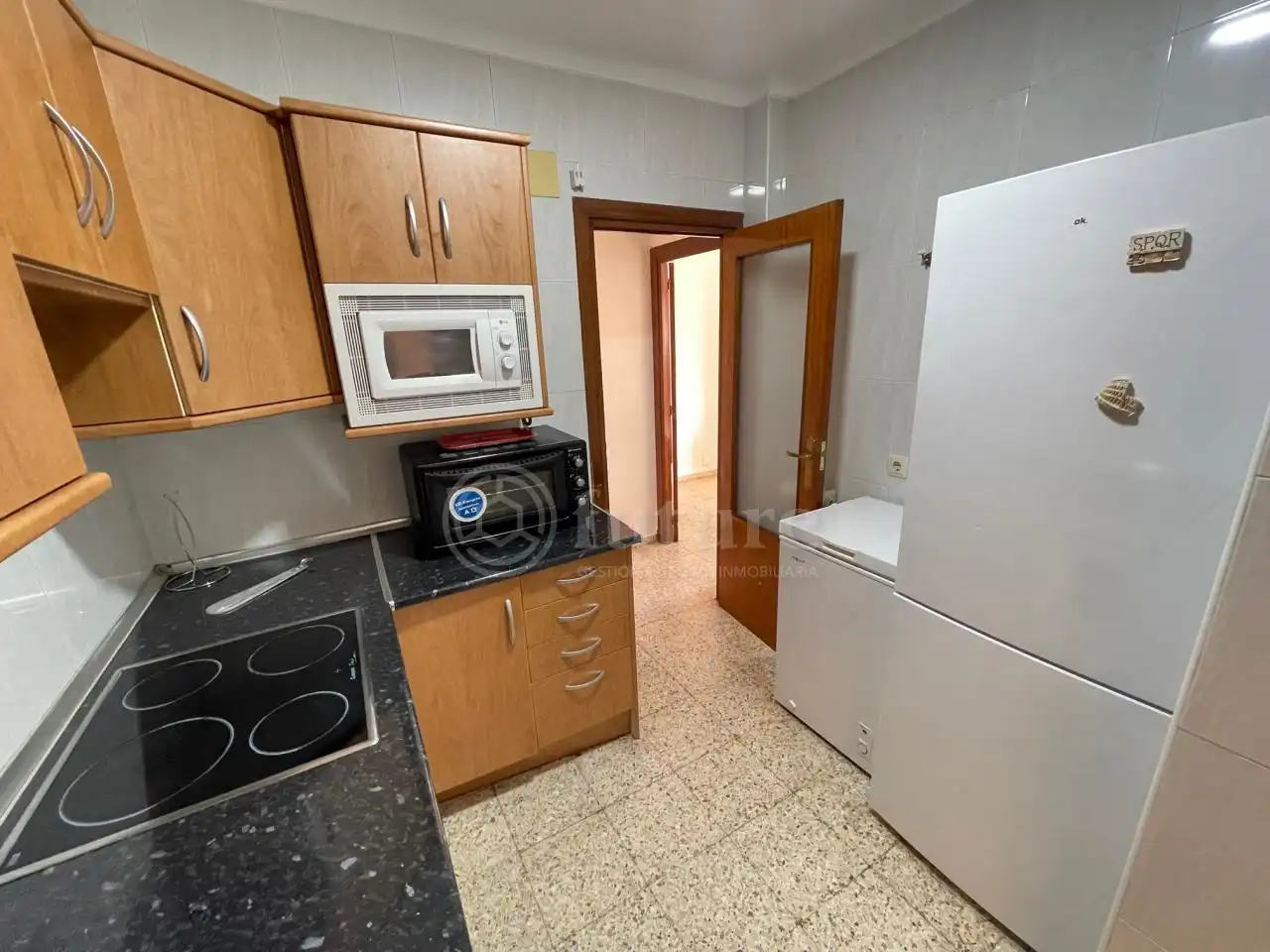 Kitchen of Flat for rent in Salamanca  with Heating, Furnished and Balcony