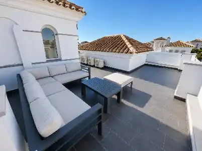 Terrassa de Casa o xalet en venda en Torre-Pacheco amb Aire condicionat, Jardí privat i Moblat