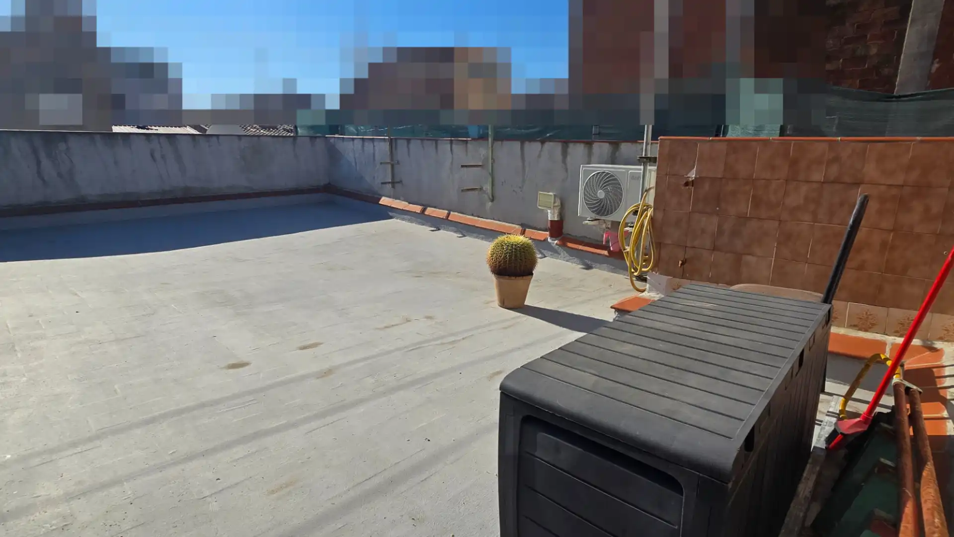 Terrace of Flat for sale in Sant Adrià de Besòs  with Air Conditioner, Heating and Parquet flooring