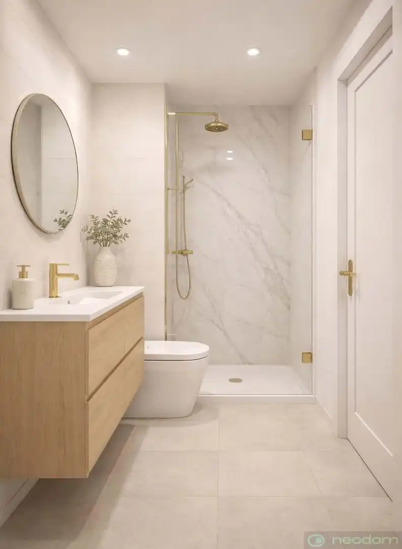 Baño de Casa o chalet en venta en Mazarrón con Aire acondicionado, Terraza y Piscina