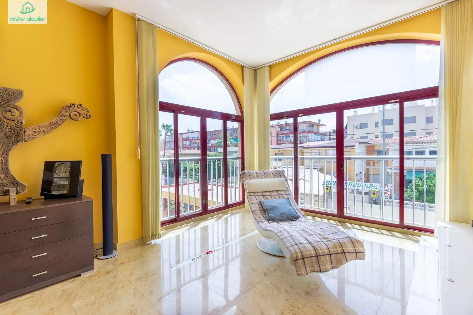 Living room of Apartments for rent in El Campello  with Air Conditioner, Terrace and Furnished