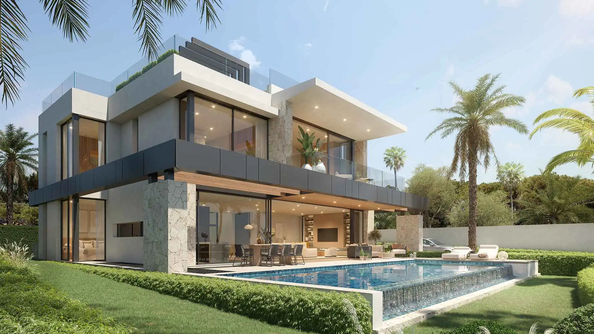 Exterior view of Houses for sale in Marbella  with Air Conditioner, Heating and Terrace
