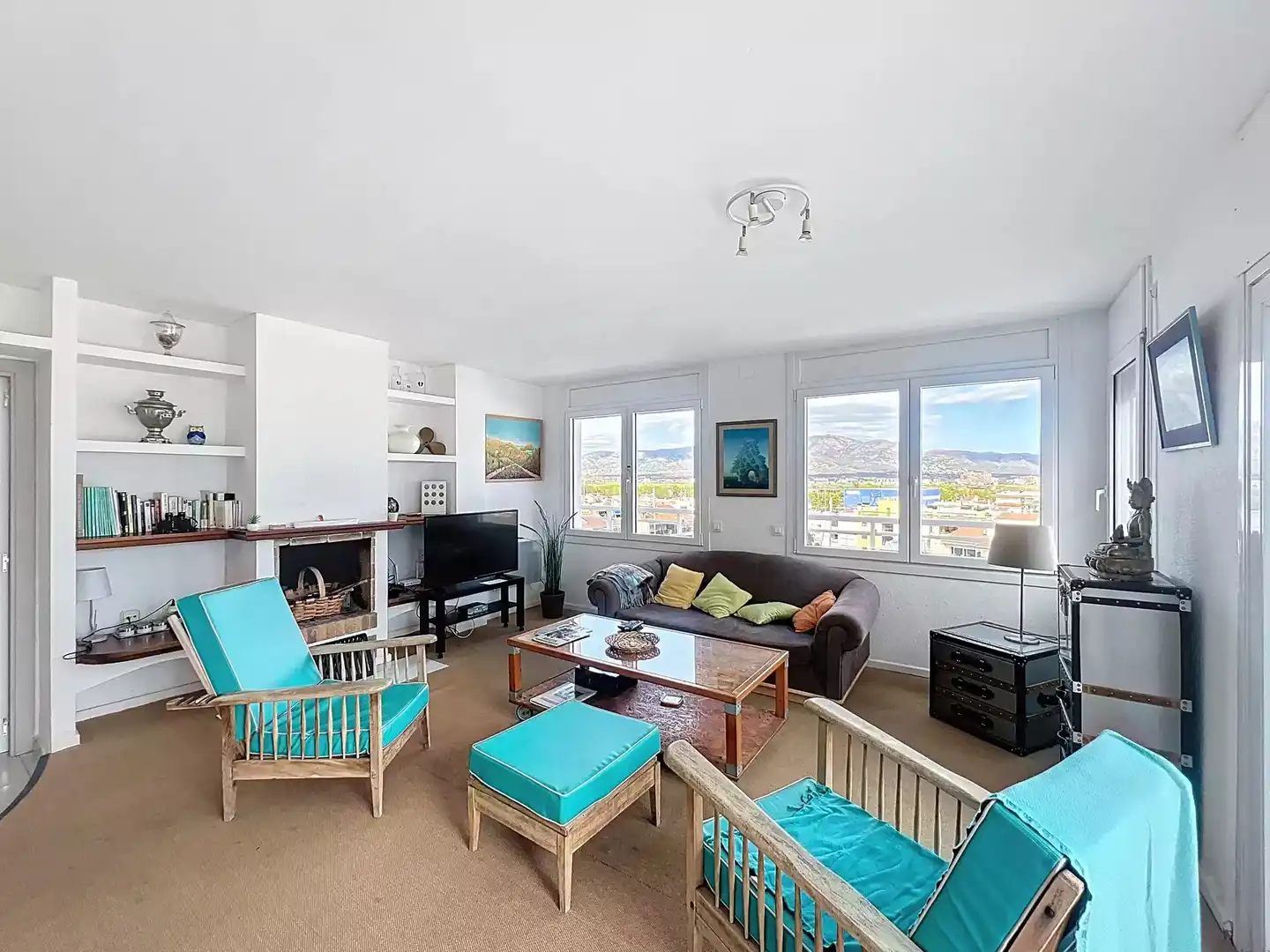 Sala d'estar de Apartament en venda en Empuriabrava amb Terrassa i Balcó