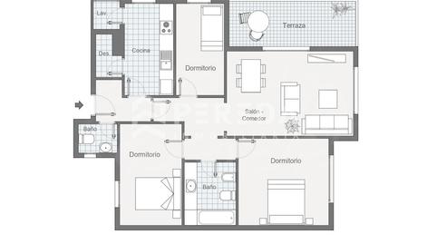 Photo 3 of Flat for sale in El Sabinar – Urbanizaciones – Las Marinas – Playa Serena, Roquetas de Mar