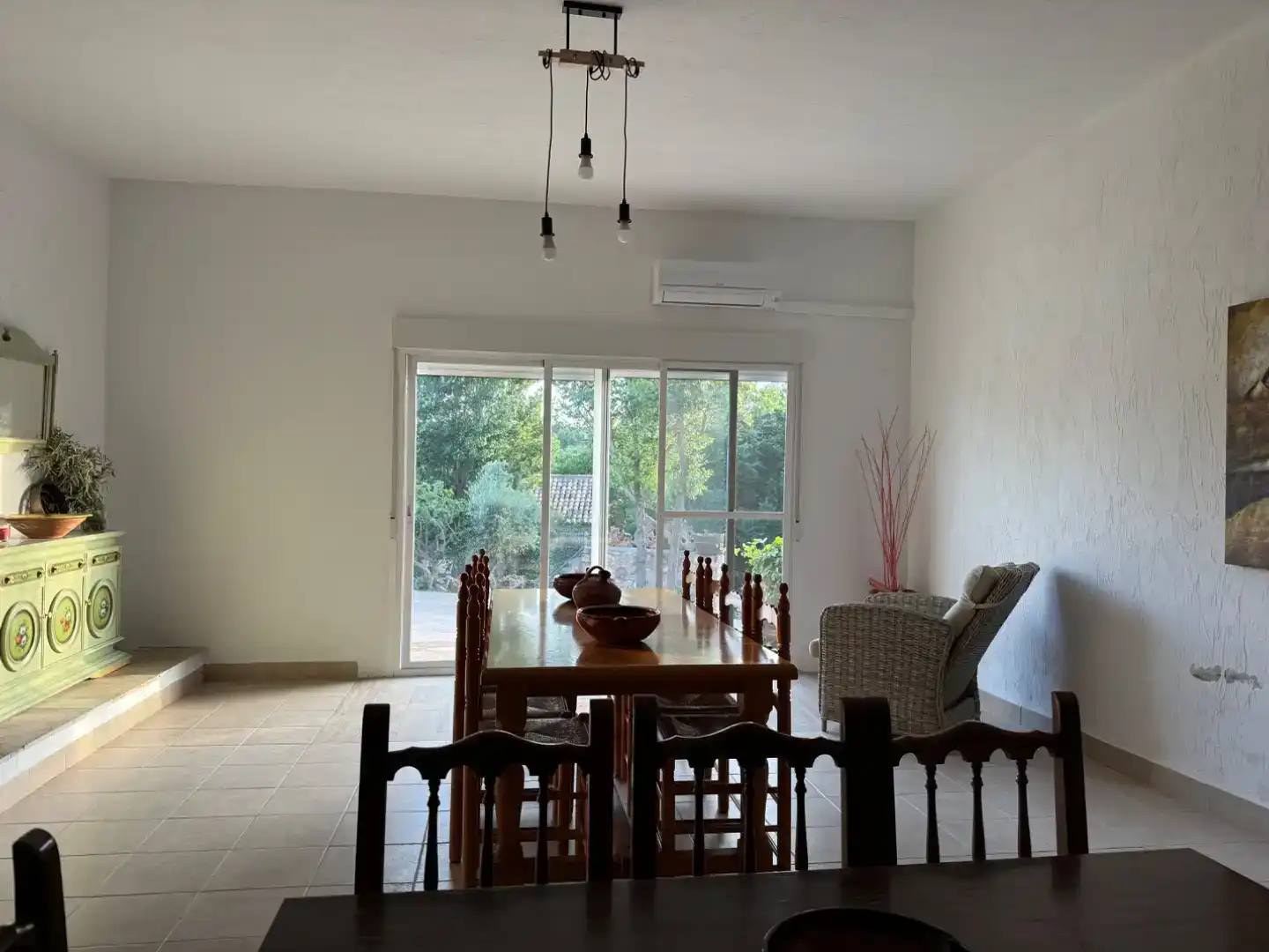Dining room of Flat for rent in Munera  with Air Conditioner, Swimming Pool and Balcony