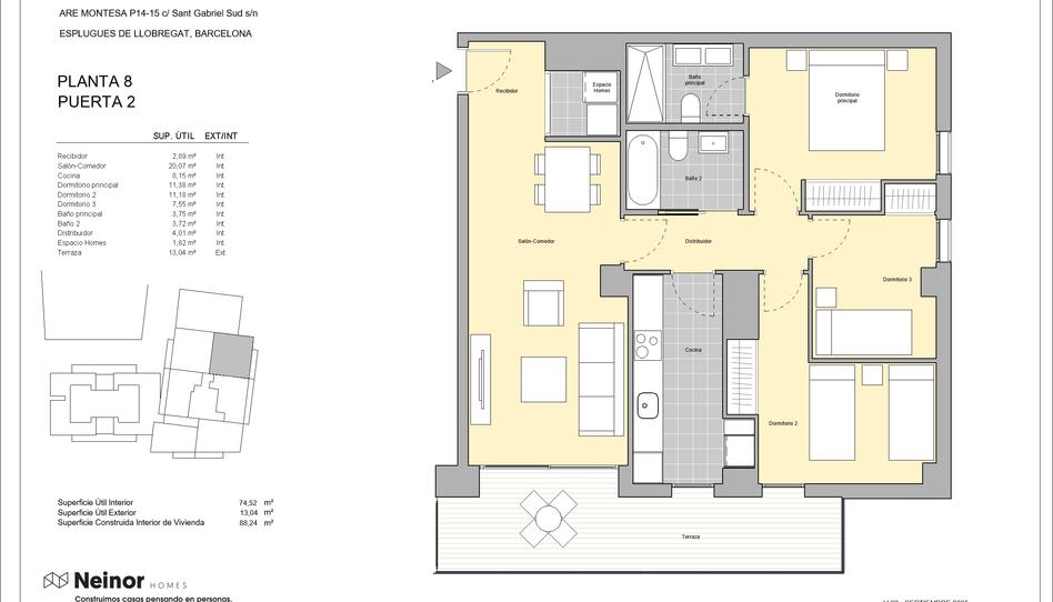 Photo 1 from new construction home in Flat for sale in  Calle Sant Gabriel, Montesa, Barcelona