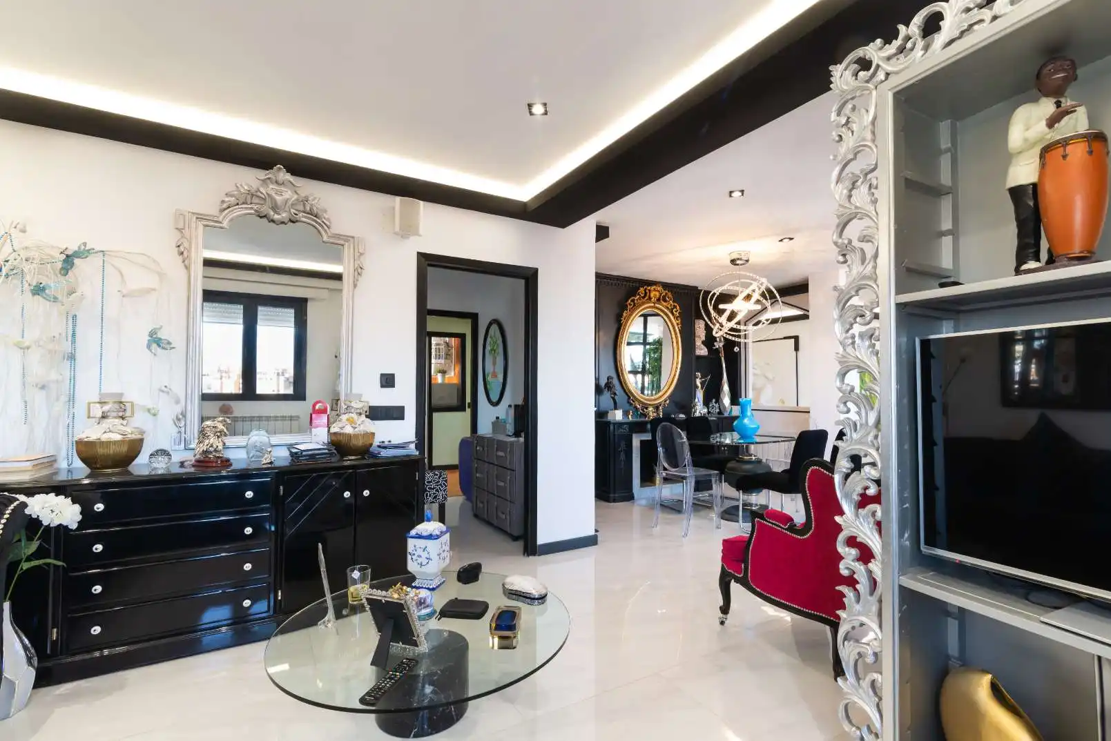 Living room of Attic for sale in Madrid  with Heating, Terrace and Storage room