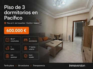 Flat with lift for sale in Calle CAVANILLES