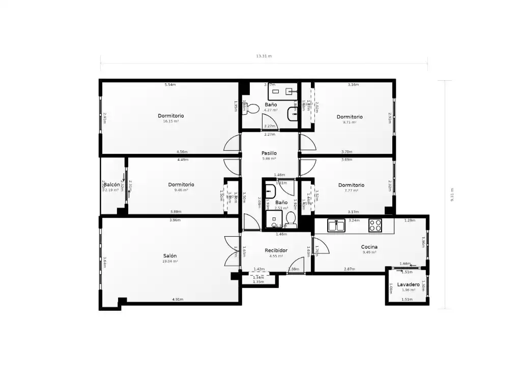 Appartement avec terrasse à louer à Calle Maestro Falla, imagen 29