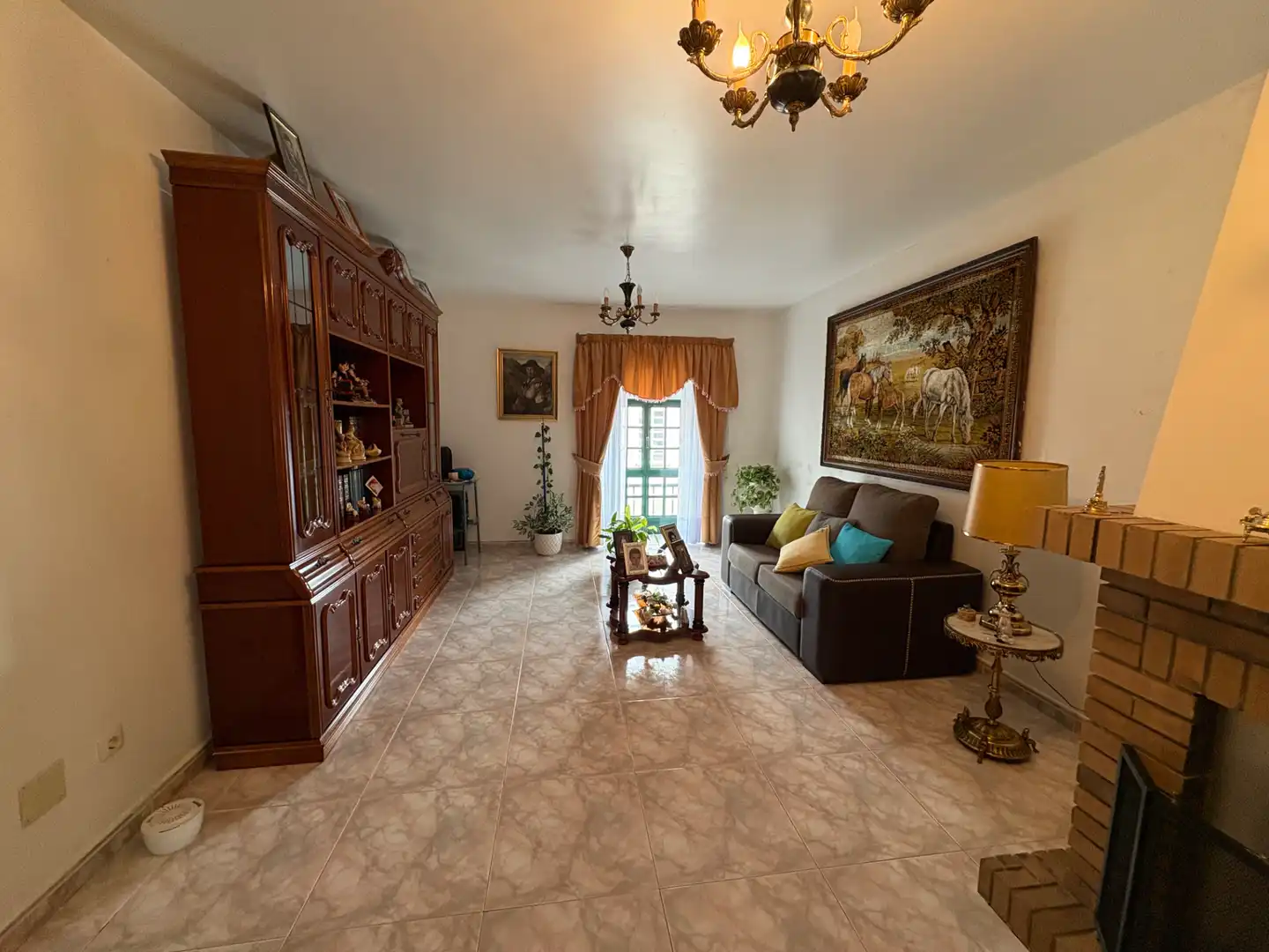 Living room of Houses for sale in Narón  with Private garden, Storage room and Furnished