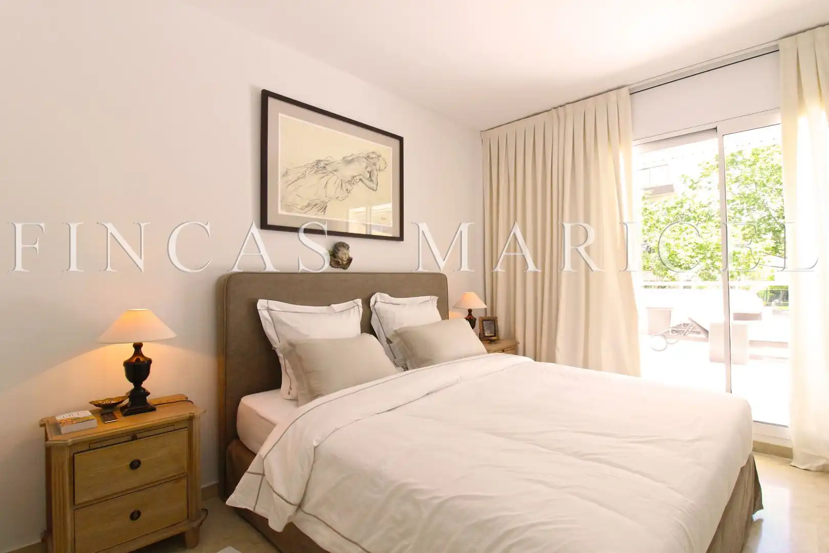 Schlafzimmer von Wohnung zum Verkauf in Sitges mit Klimaanlage, Heizung und Terrasse