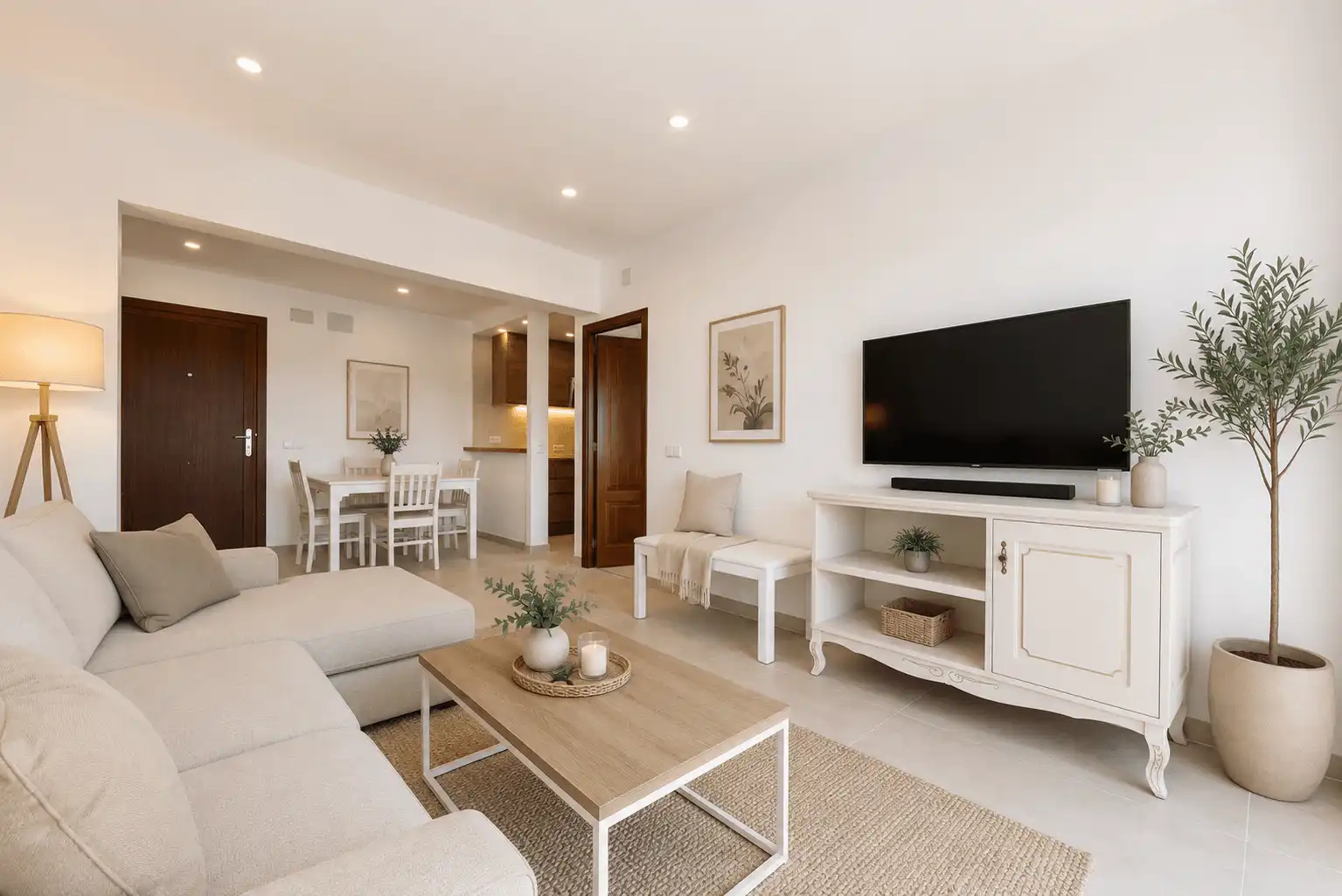 Living room of Apartments for rent in Manacor  with Air Conditioner and Balcony