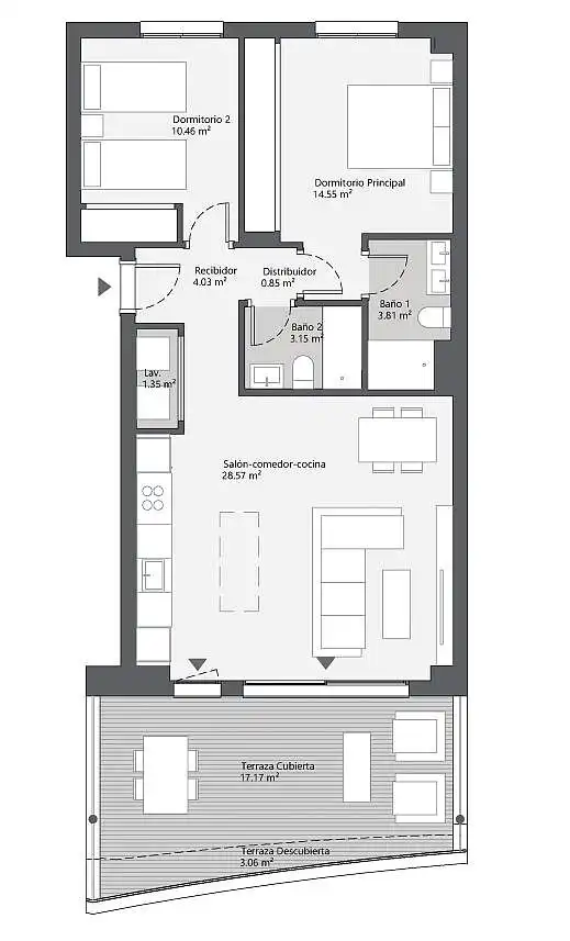 Apartamento con ascensor en venta en Diseminados, imagen 18