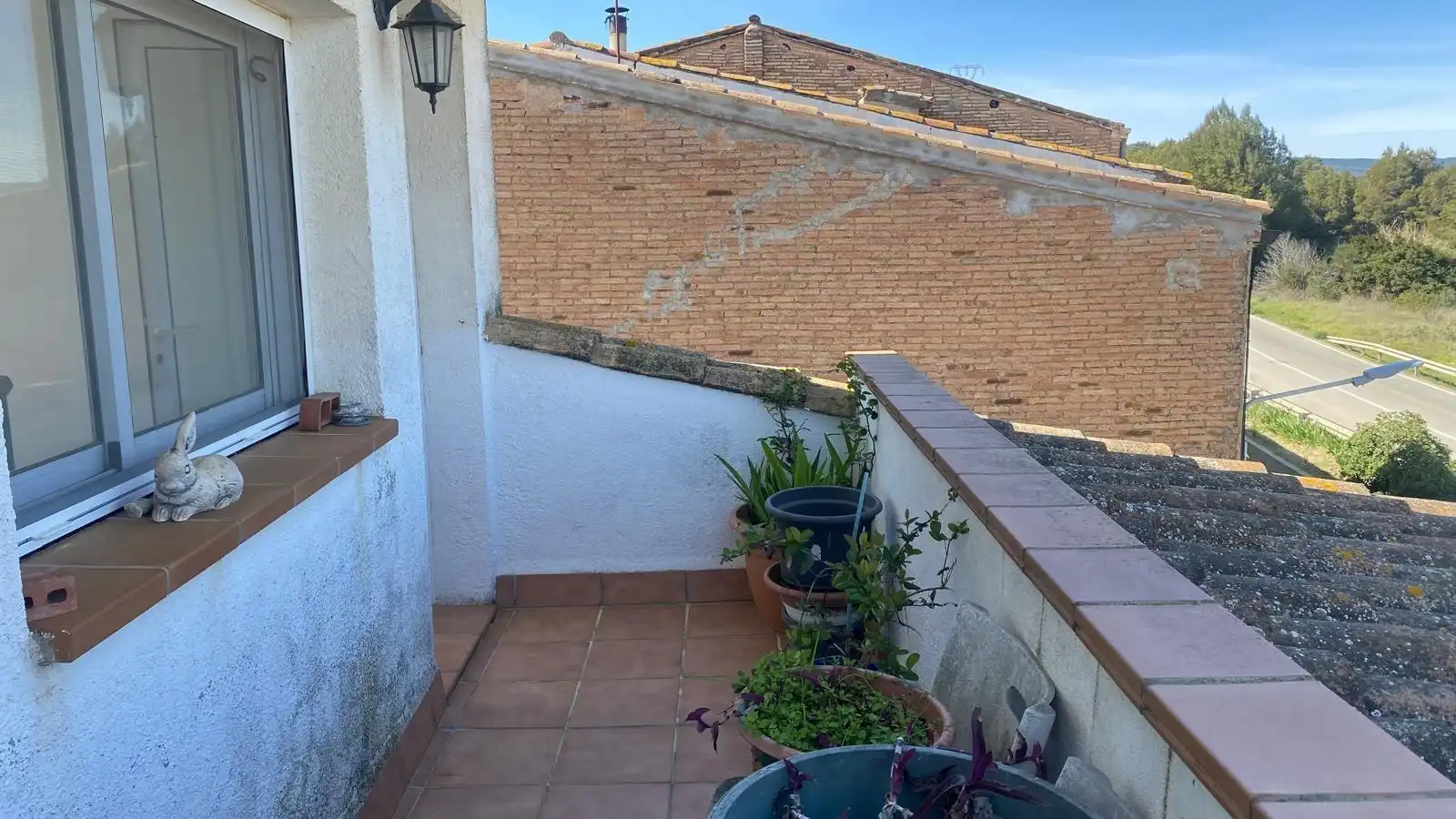 Terrasse von Einfamilien-Reihenhaus zum Verkauf in Els Hostalets de Pierola mit Heizung, Privatgarten und Terrasse