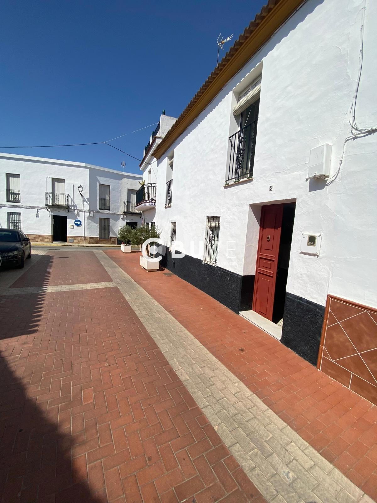 Exterior view of Single-family semi-detached for sale in Umbrete  with Terrace and Storage room