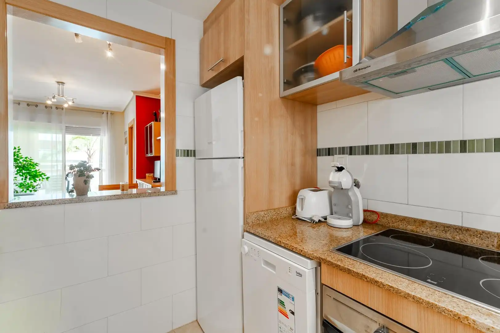 Cuina de Apartament en venda en Oropesa del Mar / Orpesa amb Aire condicionat, Jardí privat i Terrassa
