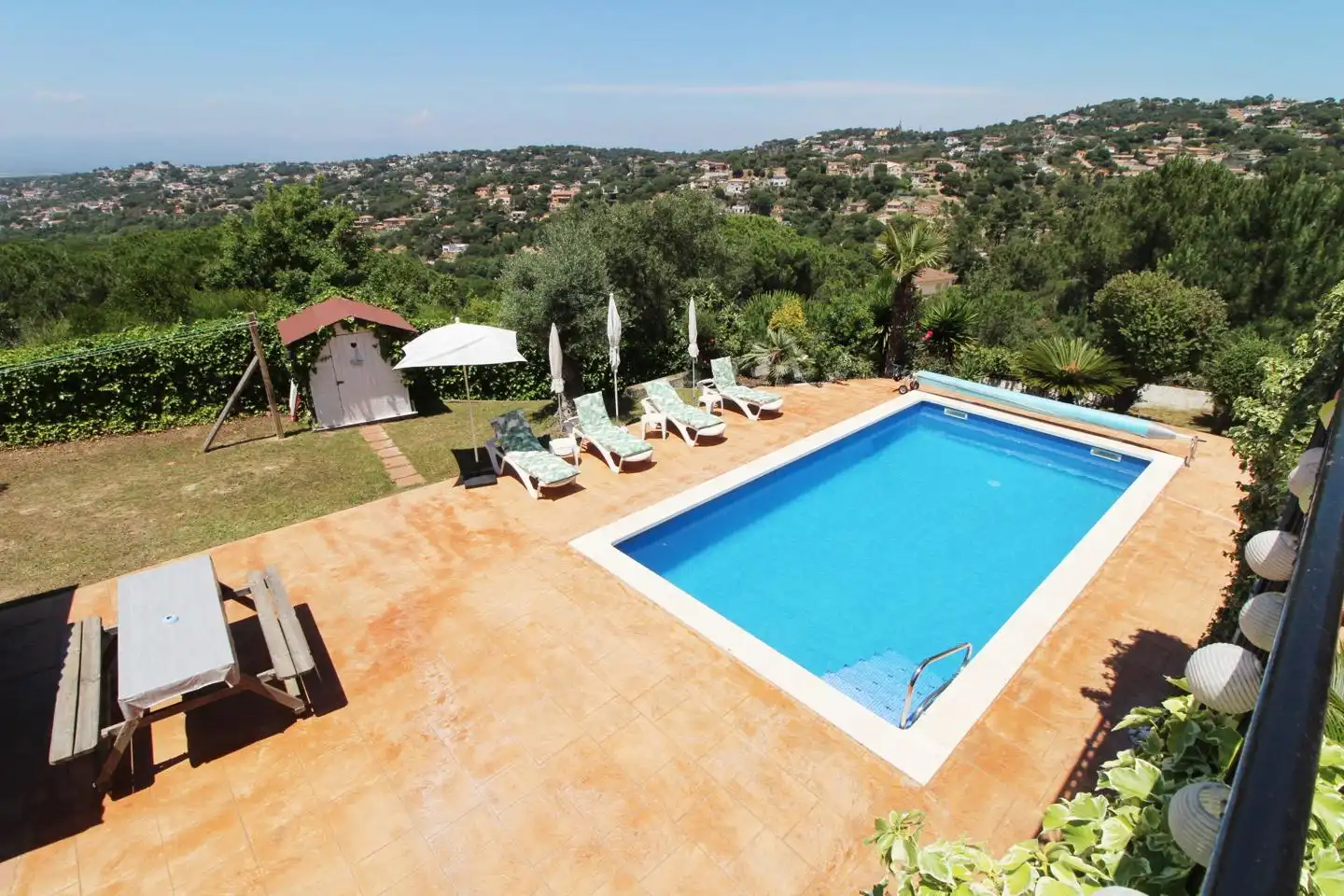 Swimming pool of Houses for sale in Lloret de Mar  with Air Conditioner, Private garden and Terrace