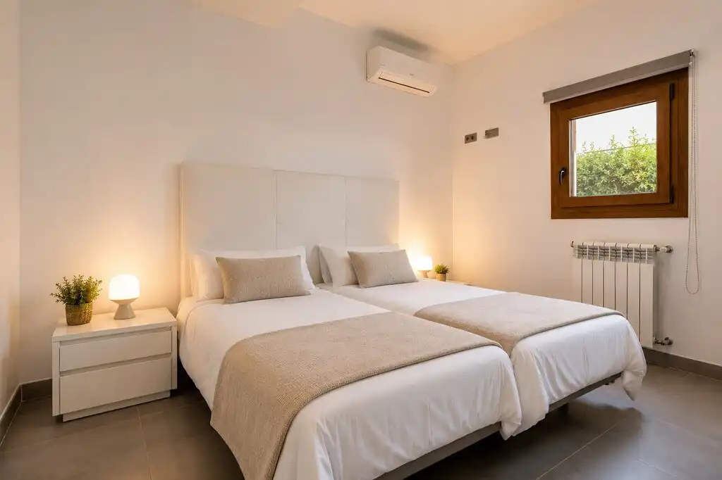 Schlafzimmer von Wohnungen zum Verkauf in Santa Margalida mit Klimaanlage, Heizung und Terrasse