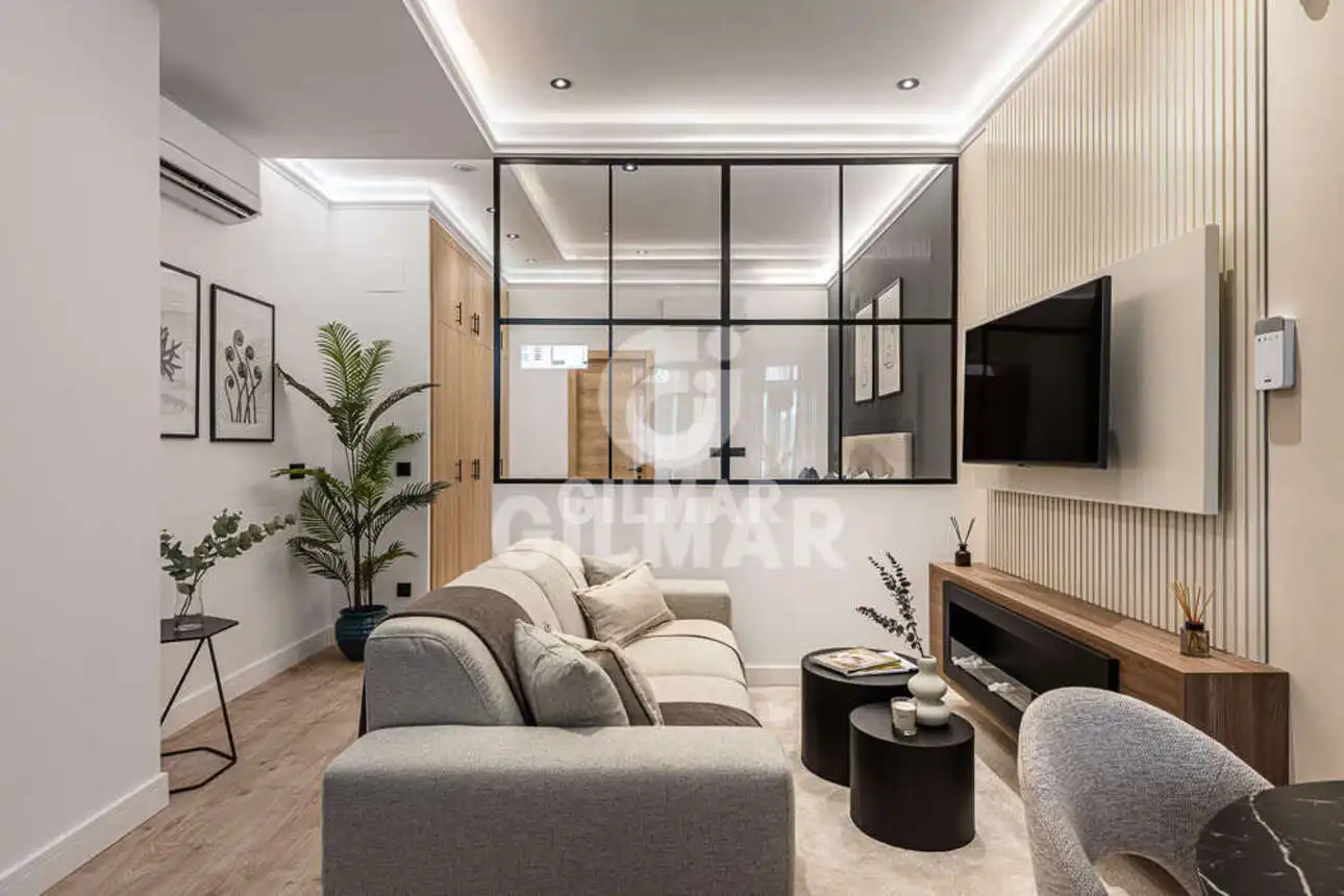 Wohnzimmer von Wohnung zum Verkauf in Madrid mit Heizung und Möbliert