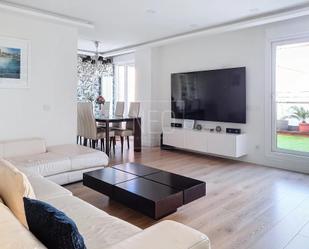 Living room of Flat for sale in  Madrid Capital  with Air Conditioner, Heating and Private garden