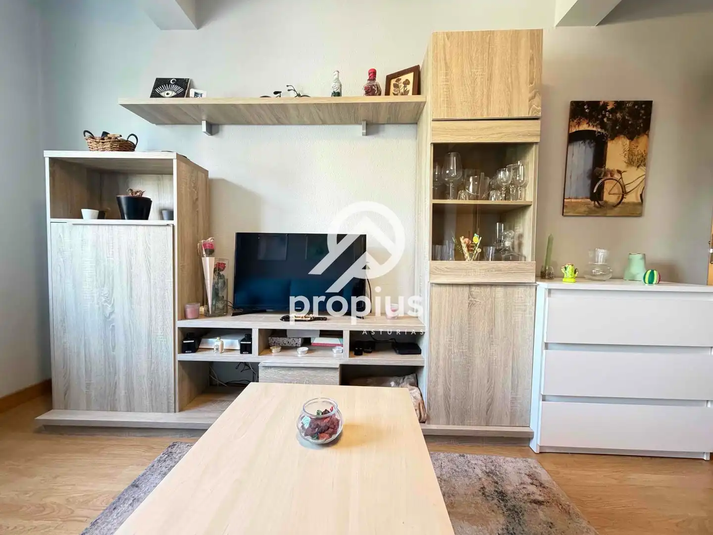Wohnzimmer von Wohnung zum Verkauf in Oviedo  mit Heizung, Abstellraum und Möbliert