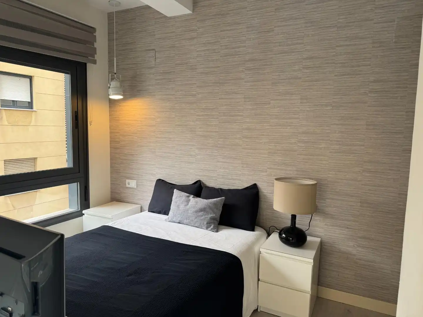 Bedroom of Apartments for rent in Málaga  with Air Conditioner, Heating and Furnished