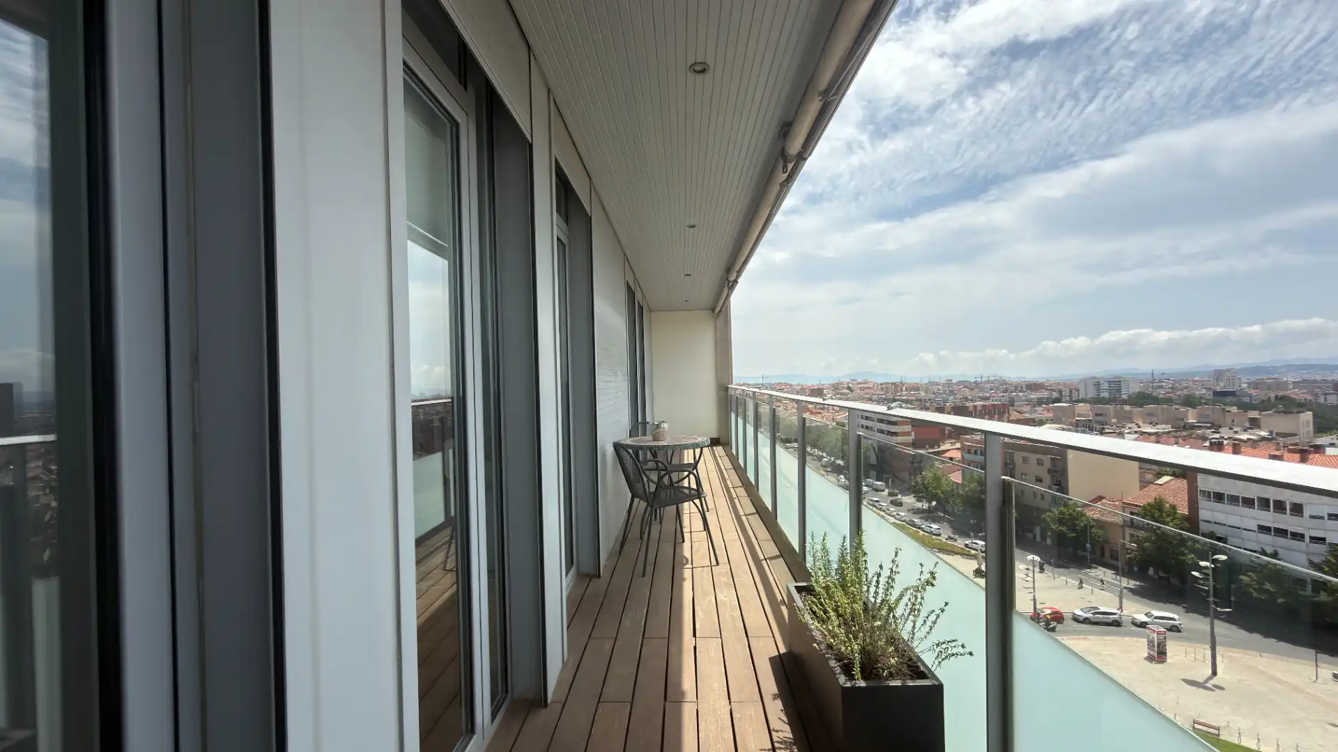 Balcony of Flat for sale in Terrassa  with Air Conditioner, Heating and Parquet flooring
