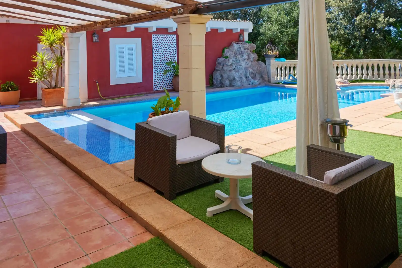Piscina de Finca rústica en venta en Llucmajor con Aire acondicionado, Jardín privado y Terraza