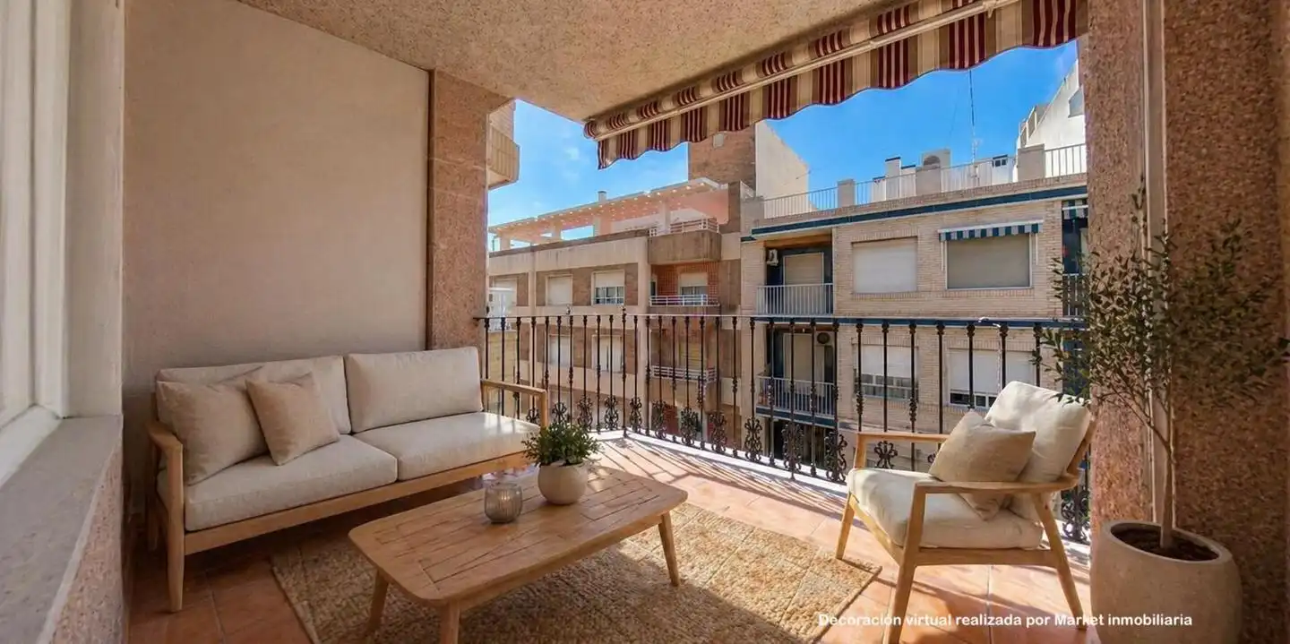 Balcony of Flat for sale in Santa Pola  with Air Conditioner, Heating and Terrace