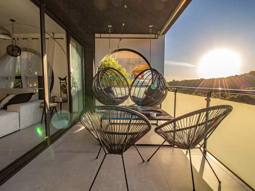 Terrasse von Haus oder Chalet zum Verkauf in Calafell mit Klimaanlage, Schwimmbad und Balkon