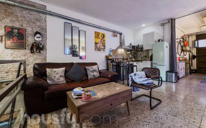 Living room of Planta baja for sale in Badalona  with Air Conditioner