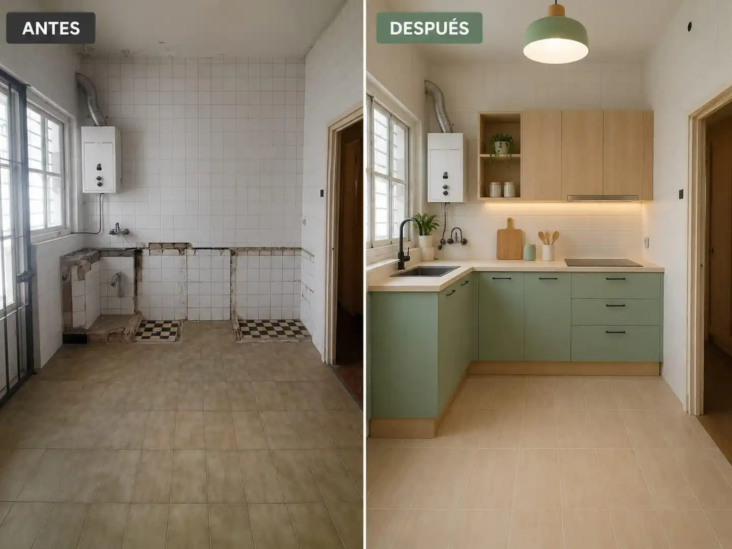 Cocina de Apartamento en venta en San Fernando con Calefacción, Parquet y Balcón