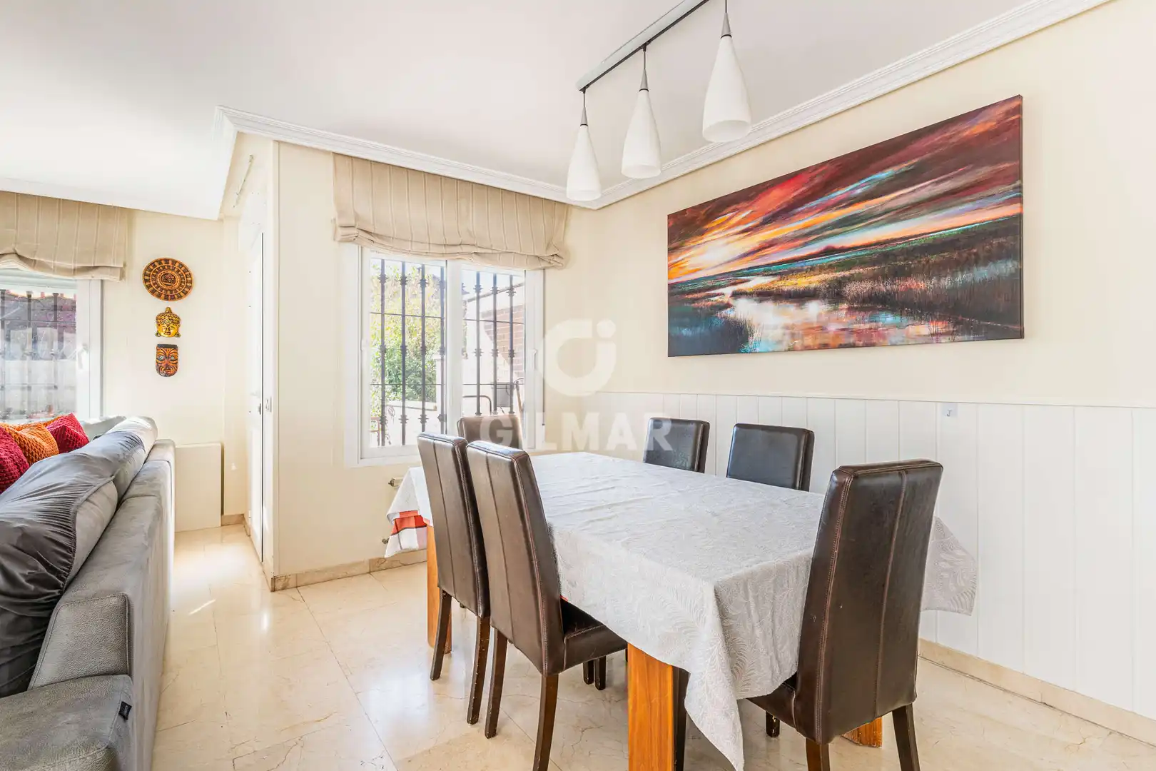 Dining room of Detached homes for sale in Pozuelo de Alarcón  with Heating, Private garden and Swimming Pool