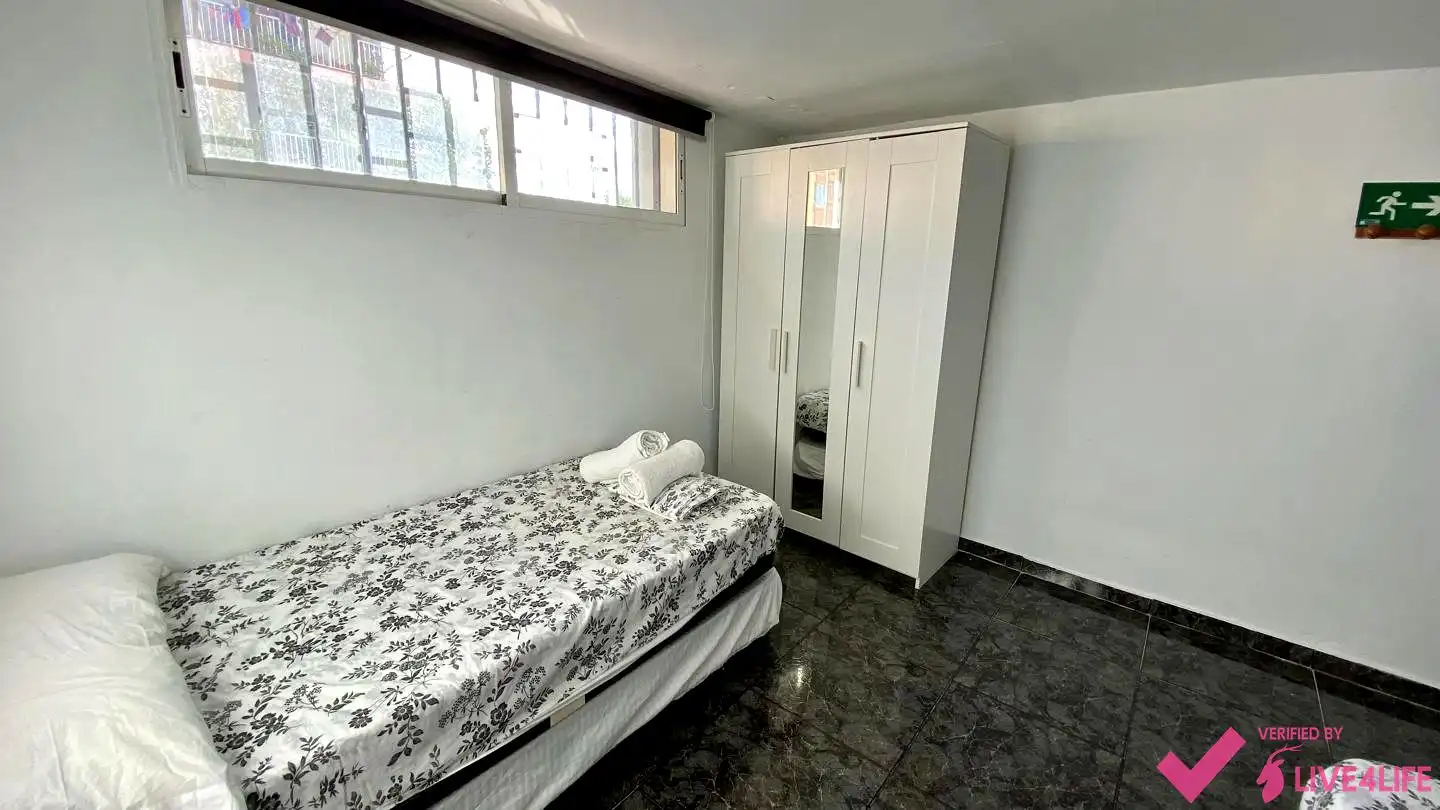 Bedroom of Attic for rent in Valencia  with Air Conditioner, Terrace and Furnished