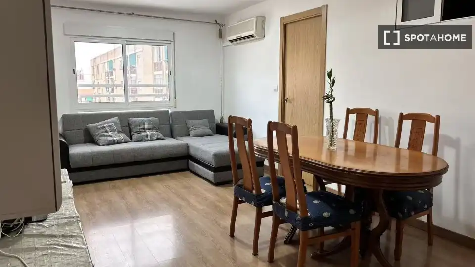 Sala de estar de Piso de alquiler en Valencia con Aire acondicionado, Calefacción y Amueblado