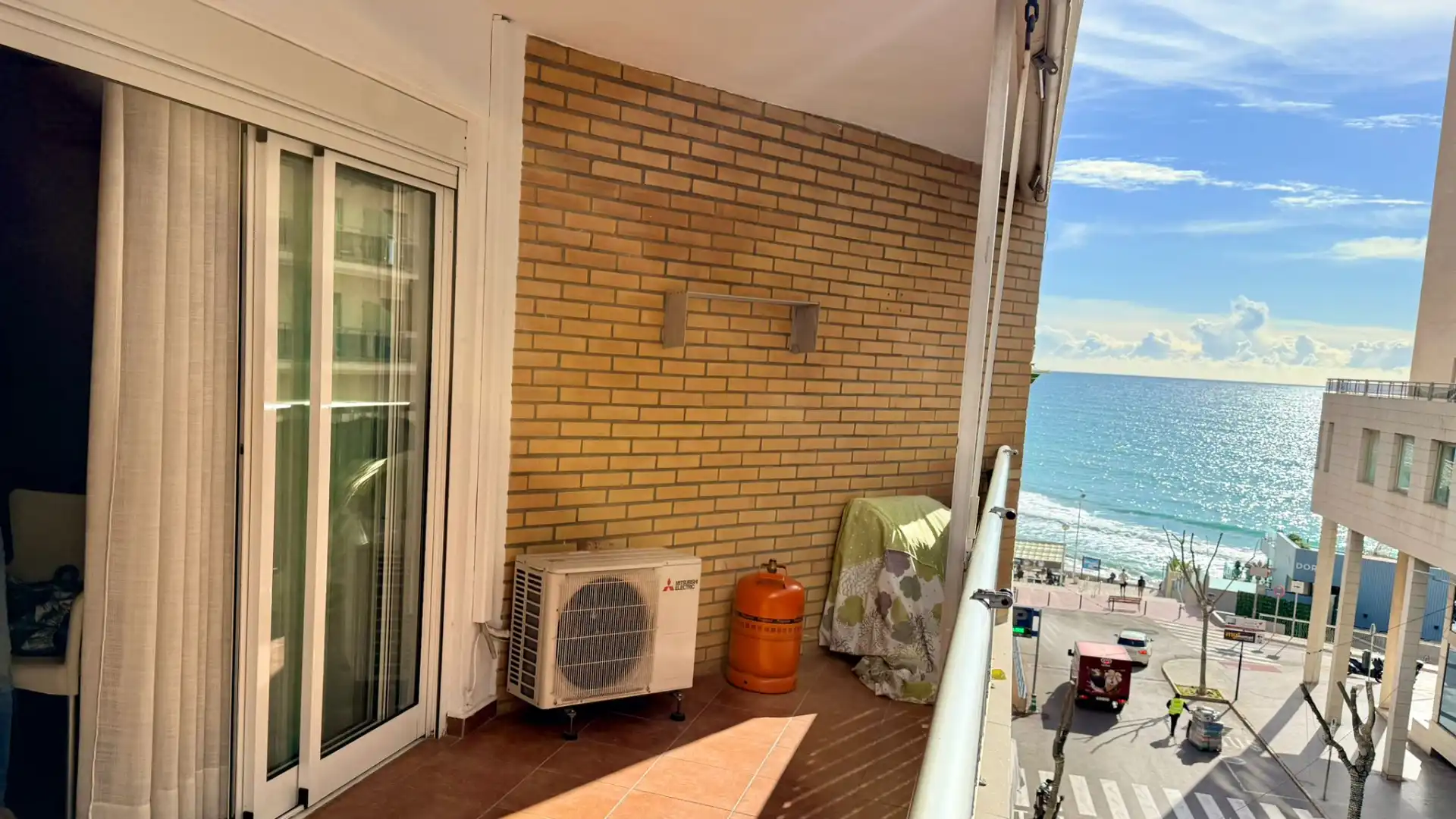 Terraza de Apartamento en venta en Calpe / Calp con Aire acondicionado y Amueblado