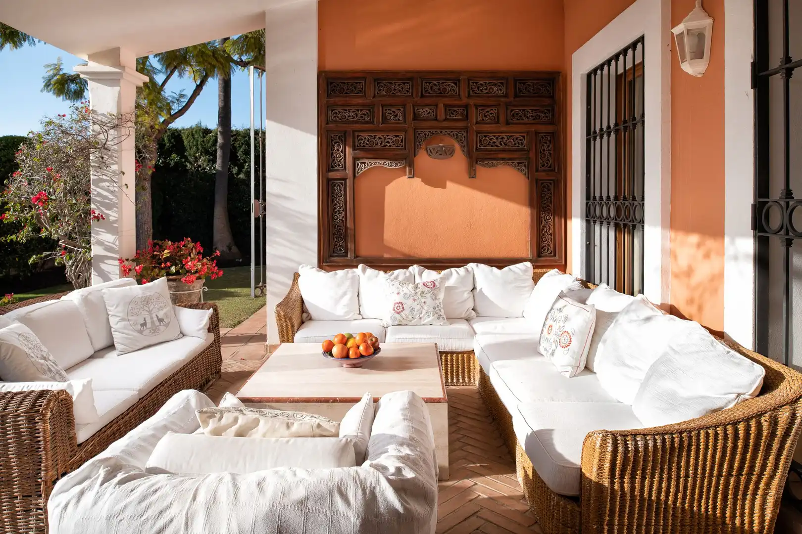 Terraza de Casa o chalet de alquiler en Estepona con Aire acondicionado, Jardín privado y Terraza
