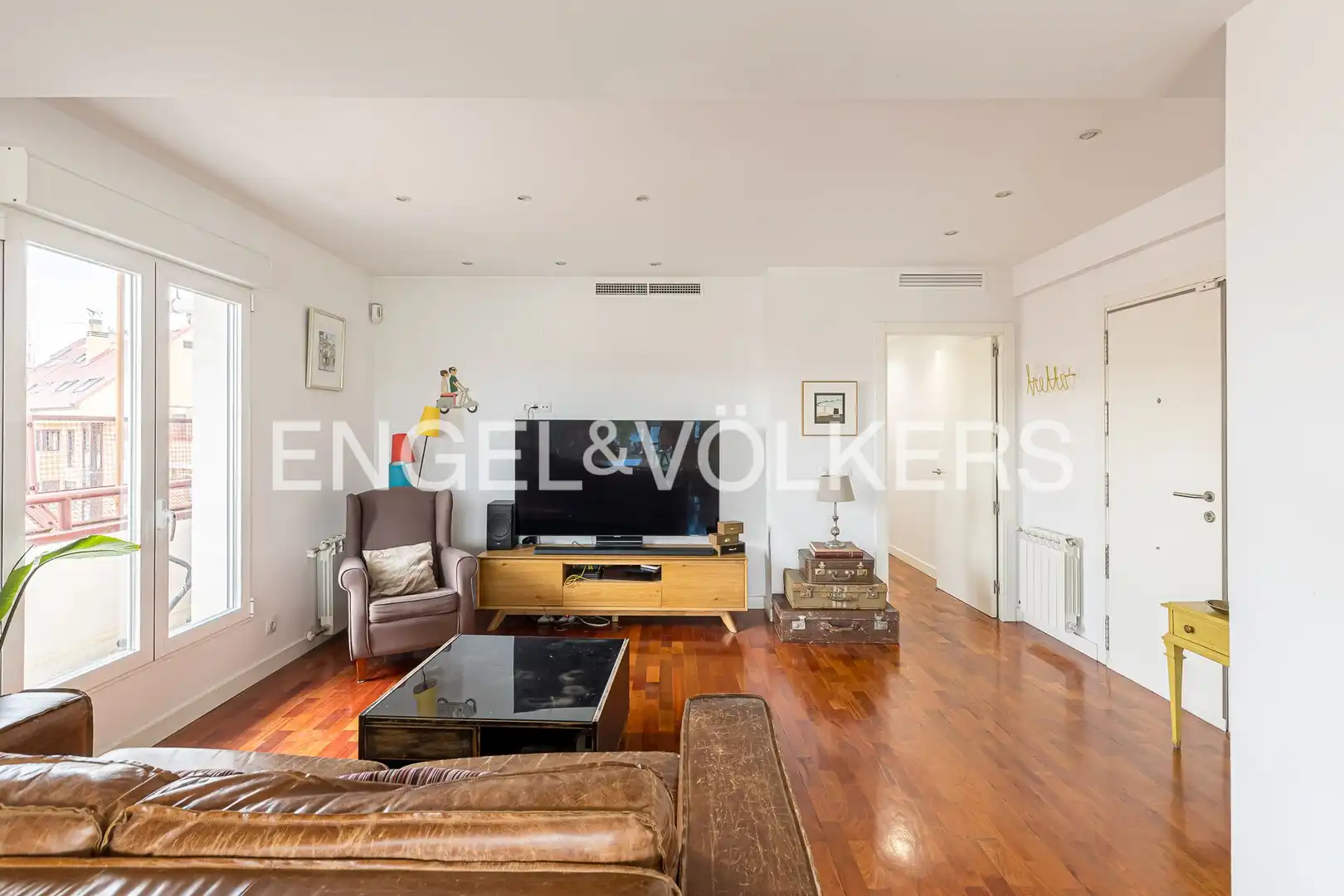 Sala de estar de Ático en venta en Madrid con Aire acondicionado, Calefacción y Terraza