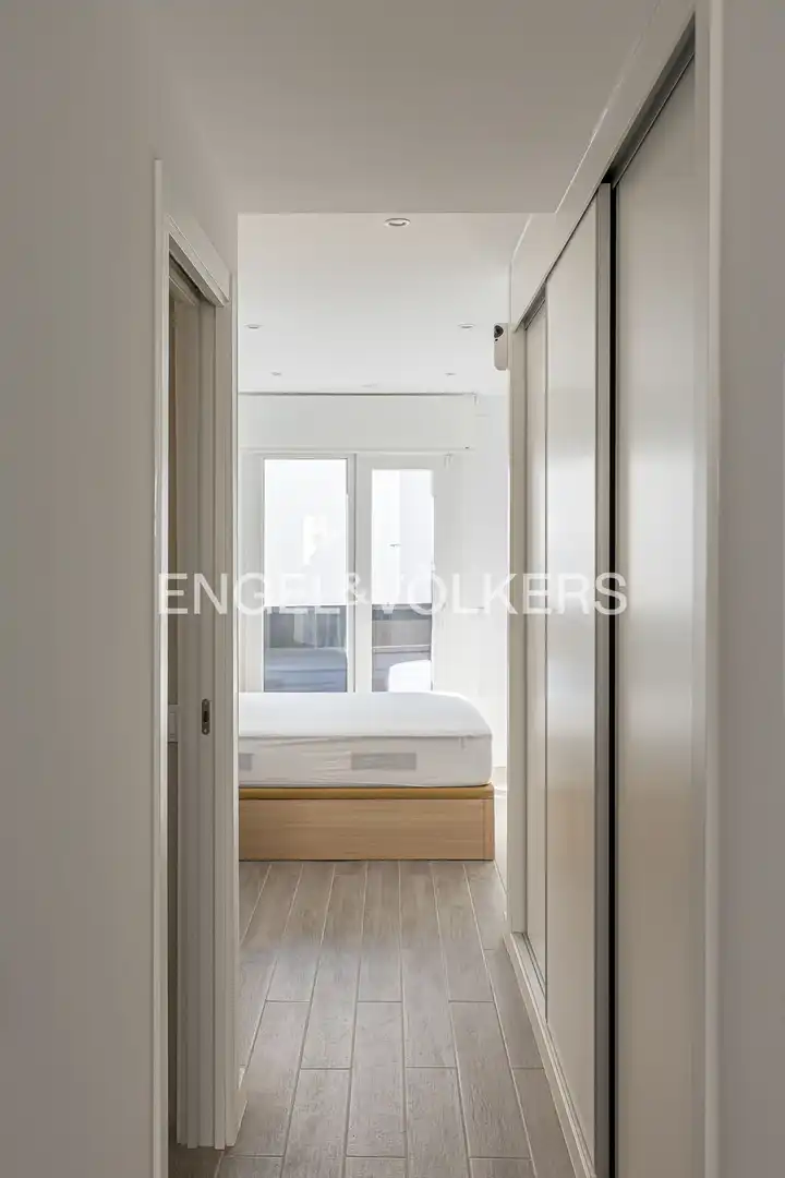 Schlafzimmer von Wohnung zur Miete in Madrid mit Klimaanlage, Heizung und Schwimmbad