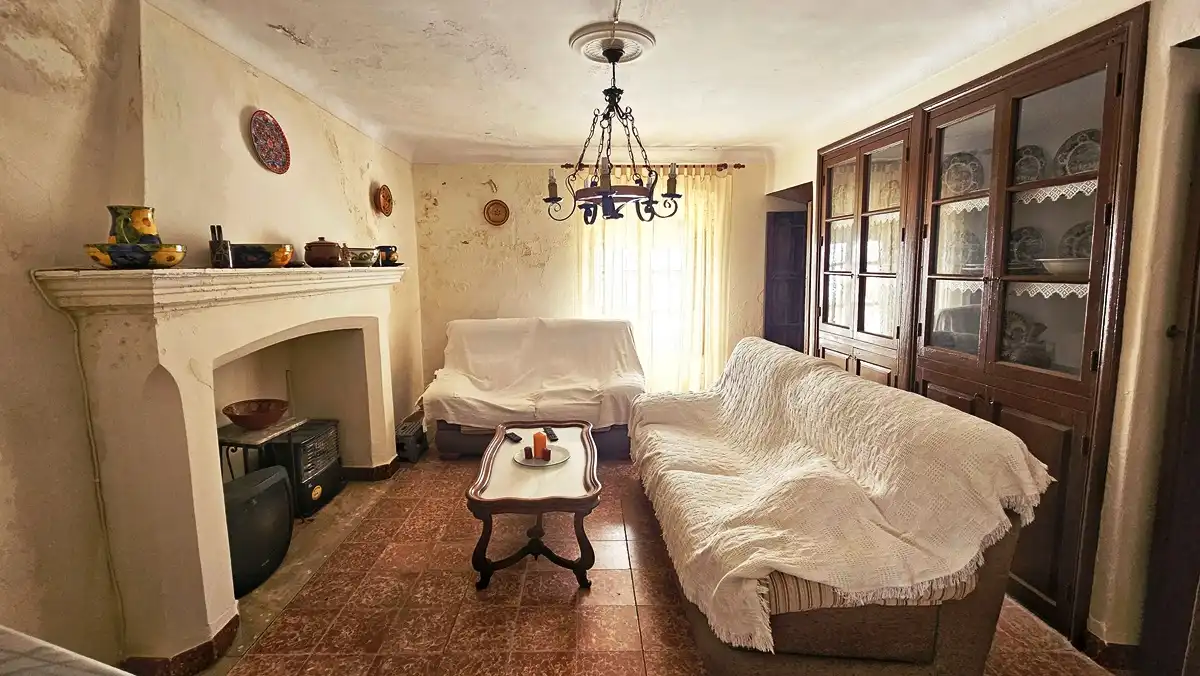 Sala de estar de Casa o chalet en venta en Fuenteheridos con Terraza y Trastero