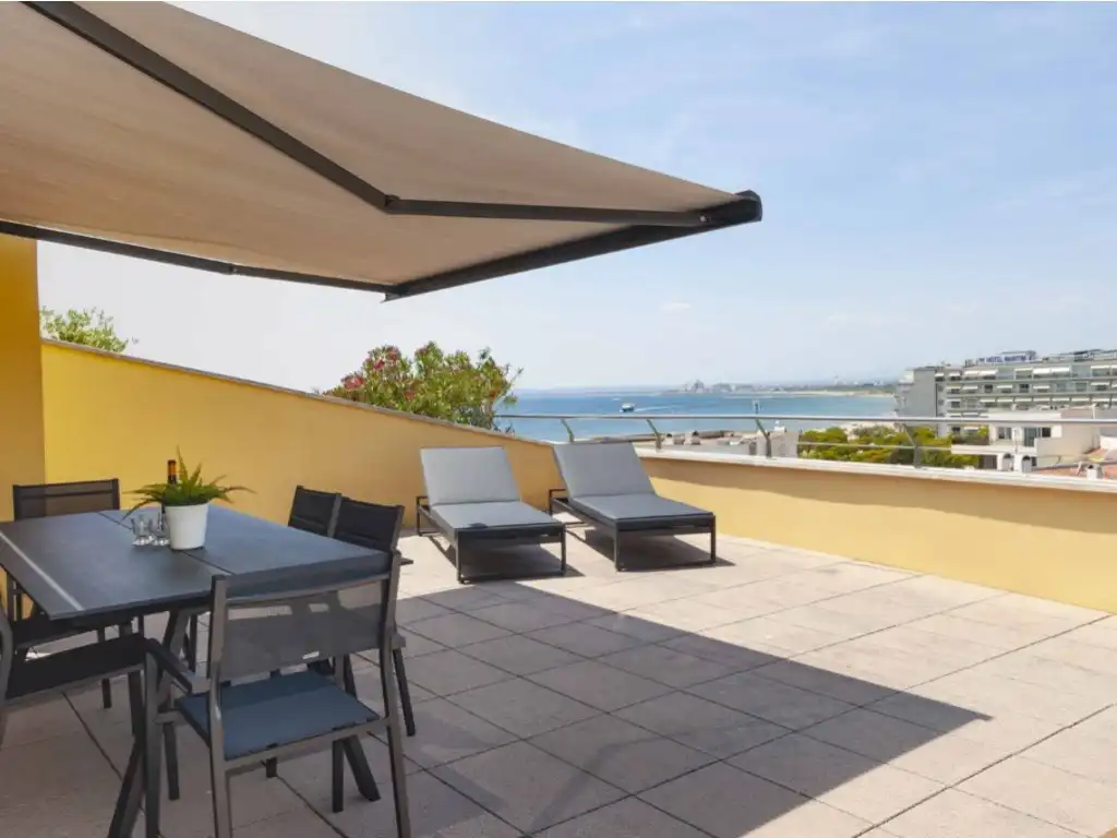 Terrace of Attic for sale in Roses  with Air Conditioner, Heating and Furnished