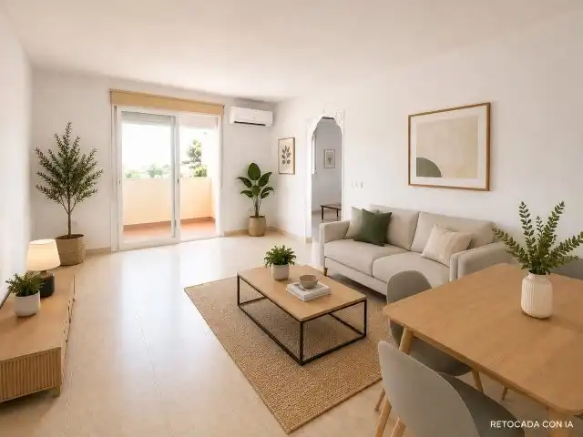 Sala de estar de Piso en venta en Manilva con Aire acondicionado, Calefacción y Terraza