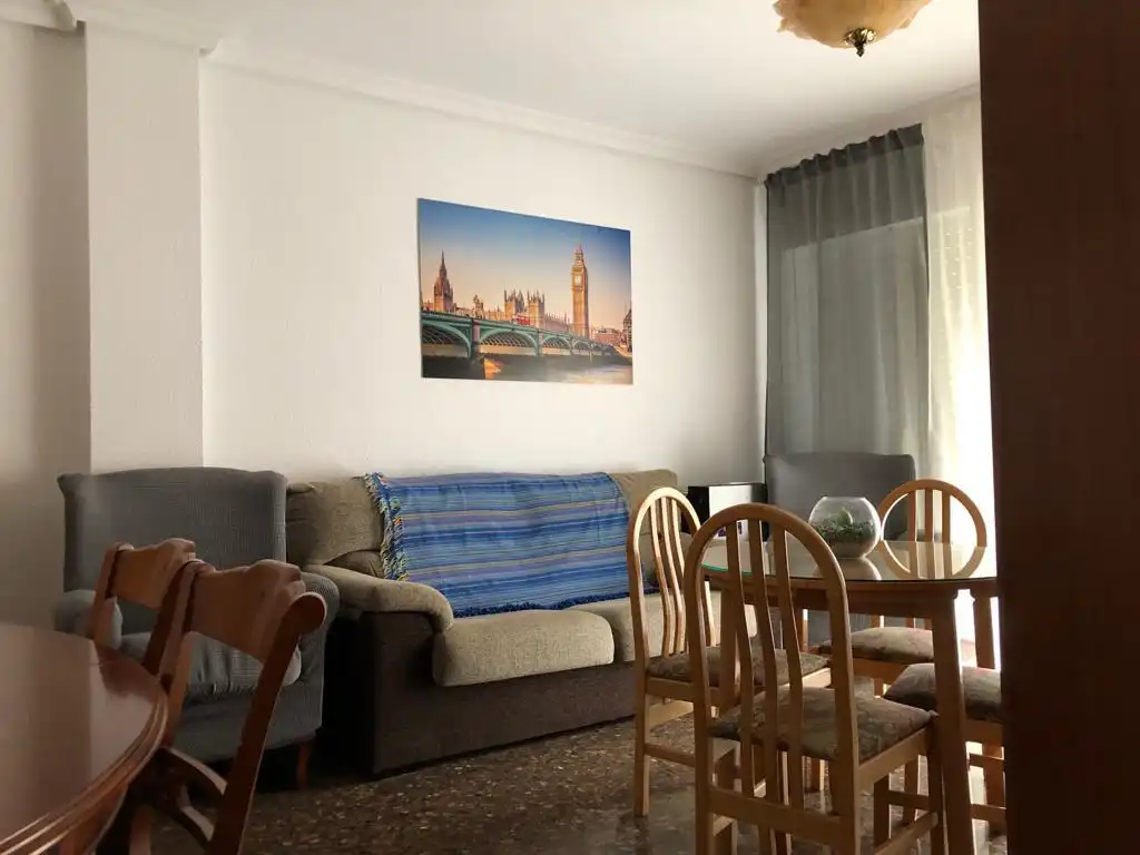 Wohnzimmer von Wohnung zur Miete in Albacete mit Heizung, Möbliert und Balkon