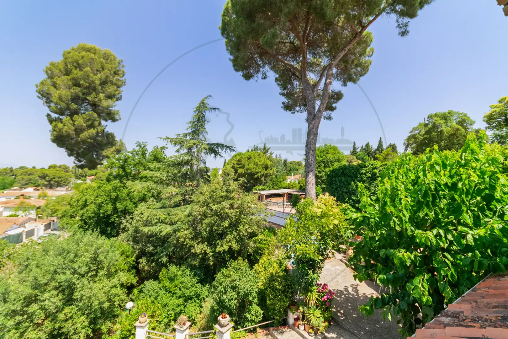 Garden of Houses for sale in Sant Cugat del Vallès  with Heating, Private garden and Parquet flooring